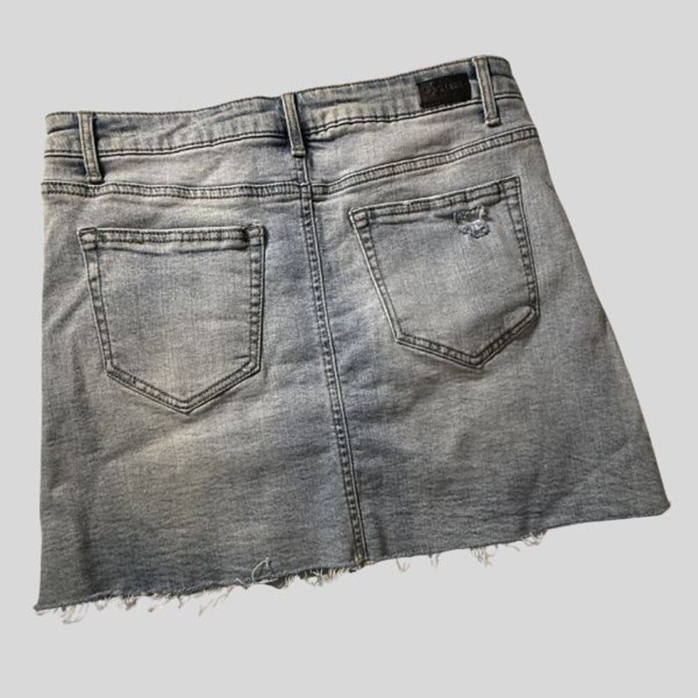 Black Label C'est Toi Distressed Denim Mini Skirt - Size Large - Picture 2 of 5
